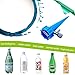 Plant Self Watering Spikes Bulbs Globes Stakes System,Vacation Plant Waterer Nannies Pot Self Drip Irrigation Slow Release Devices Care Your Indoor & Outdoor Home and Office Plants (12pack)