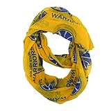 NBA Golden State Warriors Sheer Infinity Scarf, One Size, Blue