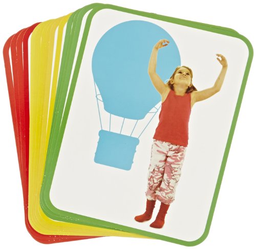 Roylco Body Poetry Illustrated Yoga Cards with Instructions - 8 1/2 x 11 inch - Set of 16