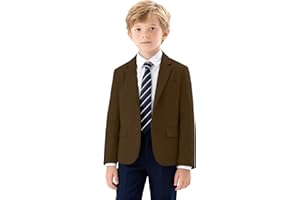 Boys Blazer Slim Fit Suit Jacket for Kids Retro Prom Party Tuxedos Outfit Toddler Blazer Wedding Homecoming Dress Coat