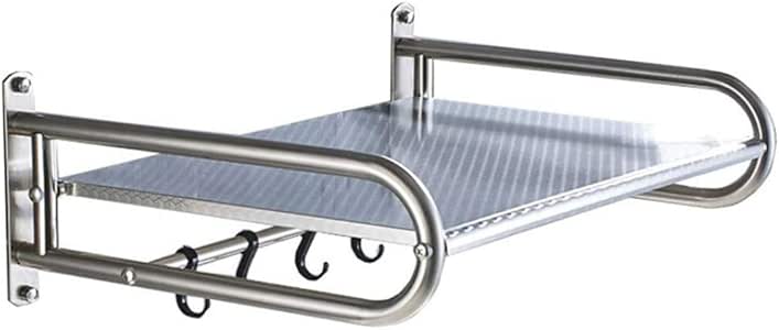 Acero Inoxidable Estante De Especia De Cocina Estante con 6 Ganchos