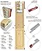 Closet Door, Bi-fold, Louver Panel Plantation (36x80) Natural Wood