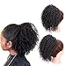 Synthetic Afro Kinky Curly Ponytail Extension for African American Women Clip in Ponytail Drawstring Fluffy Coily Ponytail for Black Women 2#