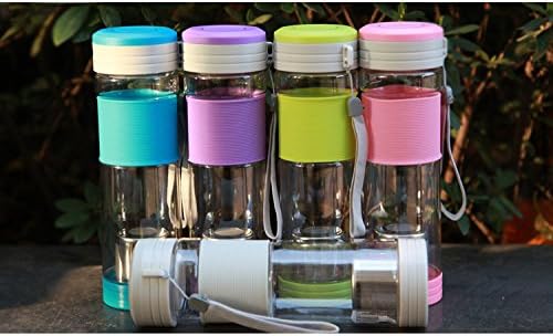 Siabhi Tea and Fruit infuser Water bottle with Silicon Grip 13 OZ