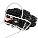 kilofly Missy K 7 Roses Clutch Purse, Satin, with Clasp Closure - Black Money Clip