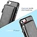 iPhone 8 Case/iPhone 7 Case Zipper Wallet, iPhone 7 Leather Case with Kickstand, LAMEEKU Shockproof Apple 7 Credit Card Holder Slot Cases, Protective Cover for Apple iPhone 7 / iPhone 8 4.7