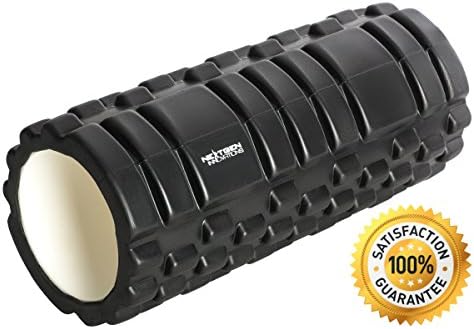 NextGen Innovations Textured Power Grid Foam Roller- Scientifically Designed- Trigger Point Therapy- 5.5"x 13"- Black Foam Roller- Highest Quality EVA Foam- Excellent for Physical Therapy- High Density Foam- Targets Deep Tissue- Best Foam Roller Available for Muscle Recovery & Injury Prevention- 100%Satisfaction Guarantee!