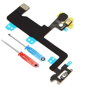 MMOBIEL Power On/Off Flex Replacement Compatible with iPhone 6 Plus Switch Power Button Flex Cable incl 2X Screwdrivers