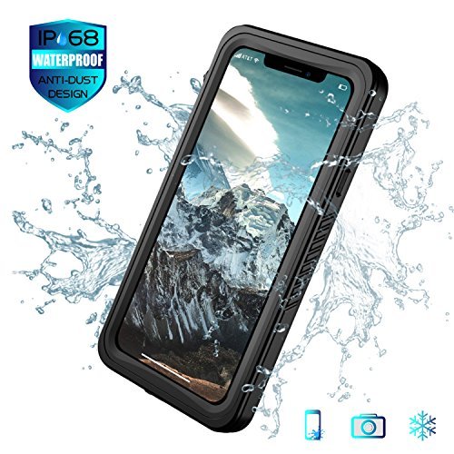 image for SNOWFOX iPhone X Waterproof Case, Shockproof Dirtproof Snowproof IP68 