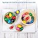 Dmeixs Crayons for Toddlers Palm Grip Crayons for Kids 9 Colors Washable Crayons Non Toxic Paint Crayons Egg Sticks Stackable Toys for Baby,Children Boys and Girls