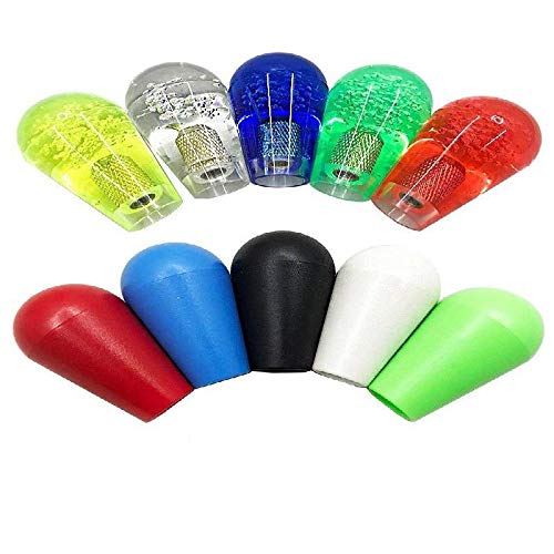 Atomic Market US Style Bat Top Replaces Arcade1up Sanwa & Zippy Japanese Ball Top Arcade Joystick Tops (Translucent Red)