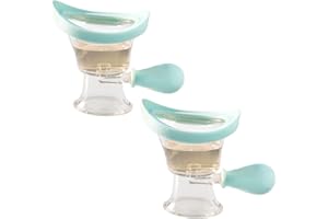 SCGFPOE Eyewash Cup Silicone Transparent,Clean Eyes and Relieve Dry Eyes Effectively,Portable Eyewash Bath Kit Cleaning Makeup Dust,Eye Cleaner Smoothing Tired Eyes,Blue,2 Packs