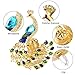 Peacock Car Accessories Car Aromatherapy Essential Oil Diffuser Diamond Locket with Vent Clip and Best Home Decoration Car Decoration Without Oil, AMind