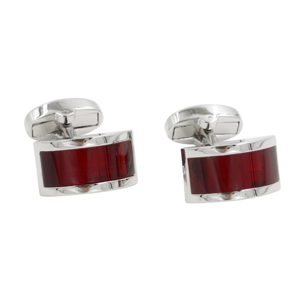 Ruby Stone Red Cufflinks | Ruby 40th Wedding Gift | Husband Present | Premium Cuff Links | Groomsmen Cufflinks