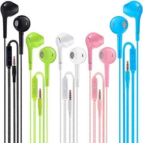 Earbuds Headphones with Microphone Pack 