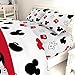 Jay Franco Kids Sheet Set with Fitted, Flat Sheets & Pillow Cover - Ultra-Soft Bedding with Pillowcase for Room Decor, White - Mickey Mouse, 4 Piece Full
