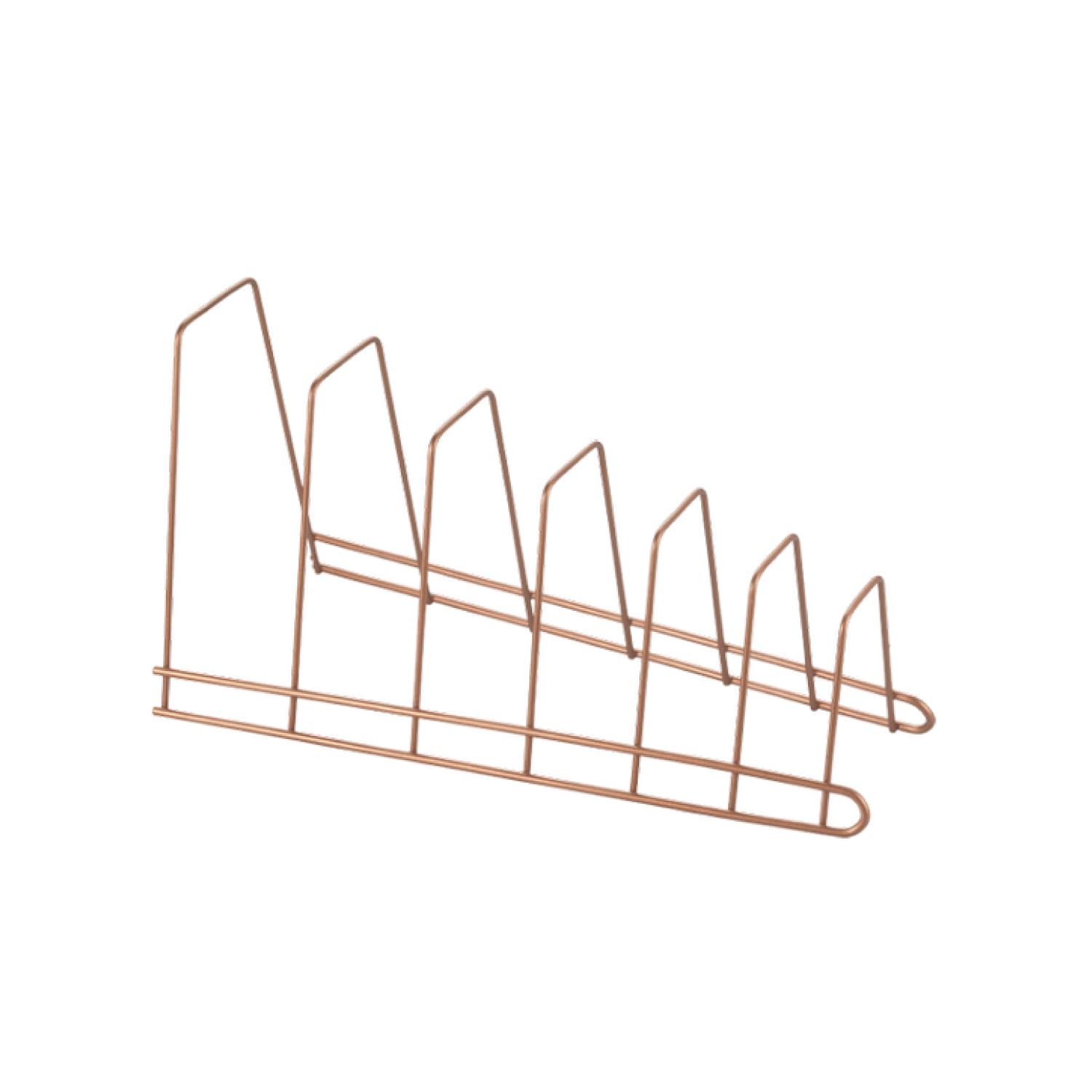 Metaltex Cricket Pot Lid Holder - Space-saving Organiser for Kitchen Cooking Accessories and Trays - Polytherm Copper, 34 x 15 x 18 Centimetres