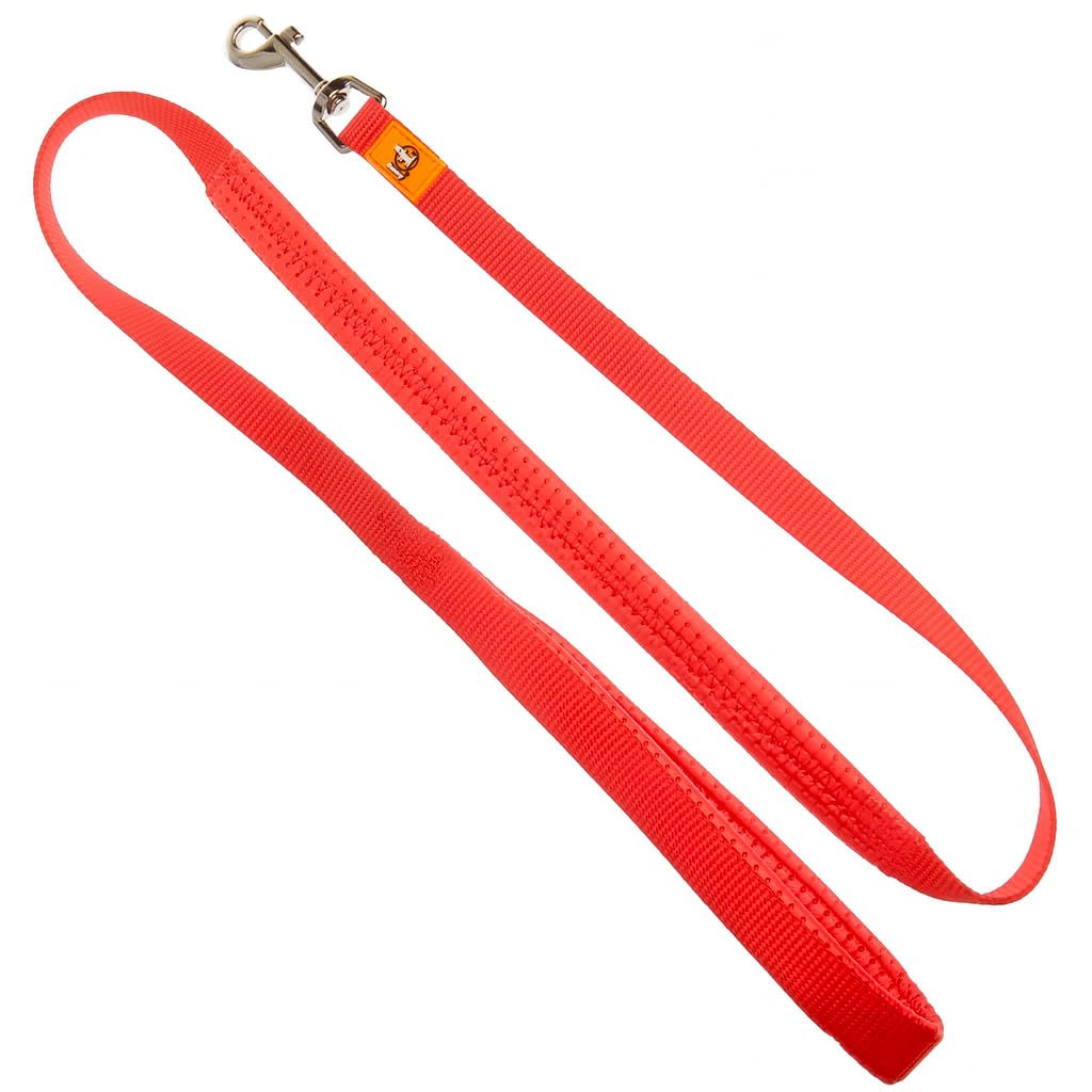Canny Lead – Anti‑Pull Dog Lead for Headcollars incl. Canny Collar | Soft Grip for Small Dogs & Puppies | Encourages Calm Walking – 120cm x 15mm, Red