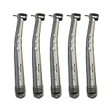 Ciyo Doctor's Tools New High Speed Handpiece Standard Head Torque Push Button Type 3 Water Spray (Pack of 5) 4 Holes (4H)