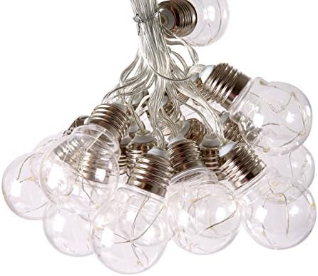 Alkbo Battery String Light,20 Waterproof Remote Contro Blubs 8 Lighting Modes for Home, Garden, Wedding, Party, Festival, etc (Warm white)