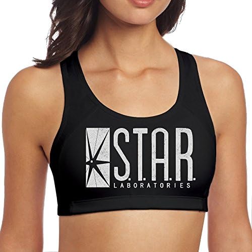 Star Labs Adult Justice League Heroes Women's Sports Yoga Bra Without Bust Pad