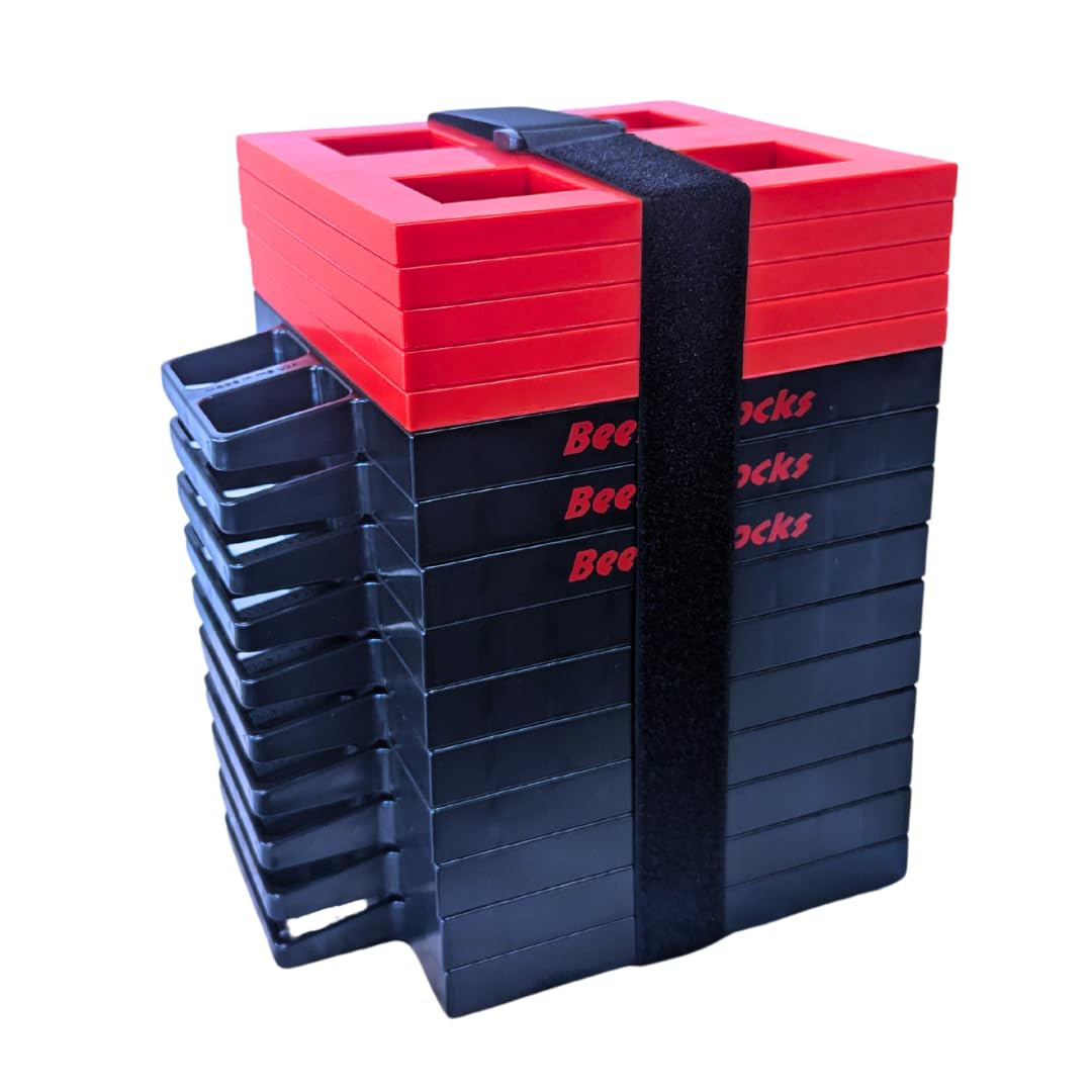 Stackable Blocks Interlocking Mua 15-Pack Beefy Blocks Heavy-Duty Stackable Leveling Blocks with ...