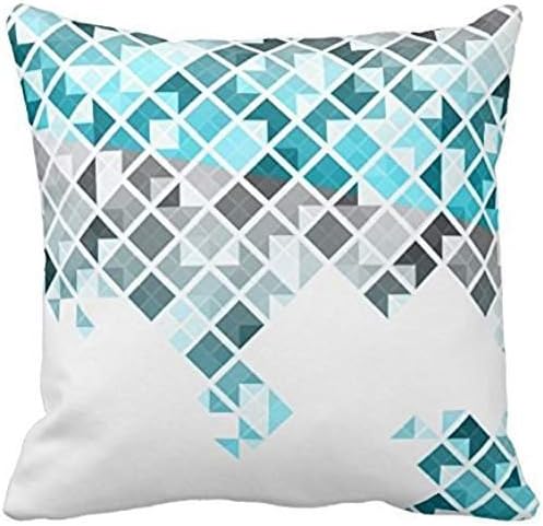 DNArtSaleStore 18X18 Fashion Throw Pillow Case Shell Decorative Cushion Cover Pillowcase Aqua Blue E:241