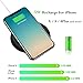 Wireless Charger, Ultra Slim Qi Fast Wireless Charging Pad Compatible with iPhone X /8/8 Plus/XS/XS MAX/XR/Galaxy Note 8/Note9/S8/S8+ /S9 /S9+ Wireless Charger (No AC Adapter)