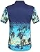 SSLR Men's Printed Short Sleeve Casual Holidays Aloha Hawaiian Shirt (XX-Large, Blue)