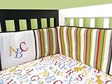 Trend Lab Dr Seuss 4 Piece Crib Bumper Set, ABC