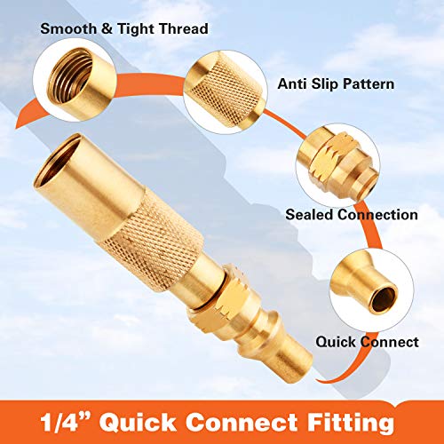 Kohree 1/4" RV LP Quick Connect/Disconnect Conversion Fitting Adapter