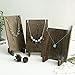 MyGift Rustic Gray Wood Jewelry Tower, Retail Necklace Display Plank, Set of 3