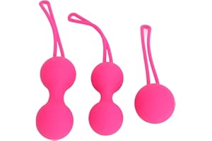 EWL ENJOY WONDERFUL LIFE KE-Gel Ball Weight Massager for Women - Set of 3, Doctor Recommended Exerciser for Pelvic Floor Strengthening & Tightening - Kegel Exercise Products for Beginners & Advanced