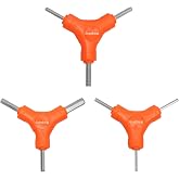 Bicycle Hex Wrench Tool, 3-Way Bike Internal Hex Wrench, 2.5/3/4/5/6/8 MM | 3pcs Y-Shaped Allen Hex Wrench, Carbon Steel Bike Torque Spanner Hex Wrench, Multifunctional Cycling Repair Tool