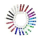 Mandydov 24-Pack Solid Aluminum Pocket Key Chain Beer Bottle Opener Claw Bar