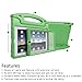HDE Case for iPad 2 3 4 Kids Shockproof Bumper Hard Cover Handle Stand with Built in Screen Protector for Apple iPad 2nd 3rd 4th Generation (Green)