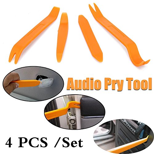 Ridgeyard 4 pcs Open Car Door Clip Panel Audio Video Dashboard Dismantle Kits Installer ABS Plastic Pry Panel Removal Install Tools