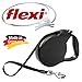 Flexi Explore Large Corded Leash for Dogs Up to 110-Pound, Black, 26-Feet