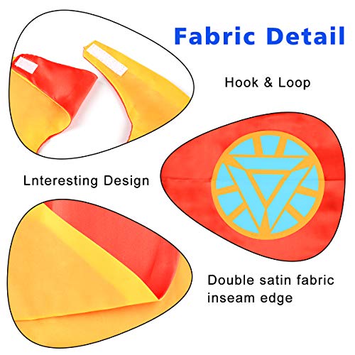 Fun Cartoon Capes Superheros Capes and Mask Dress Up Costume for Girls Boys - Thumbnail 6