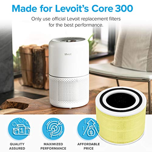 LEVOIT Core 300 Air Purifier Pet Allergy Replacement Filter, 3in1