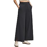 G4Free Women's Travel Pants Lightweight Hiking Pants High Waist Business Casual Breathable Trousers with Pockets Stretch (Black,S,Regular)