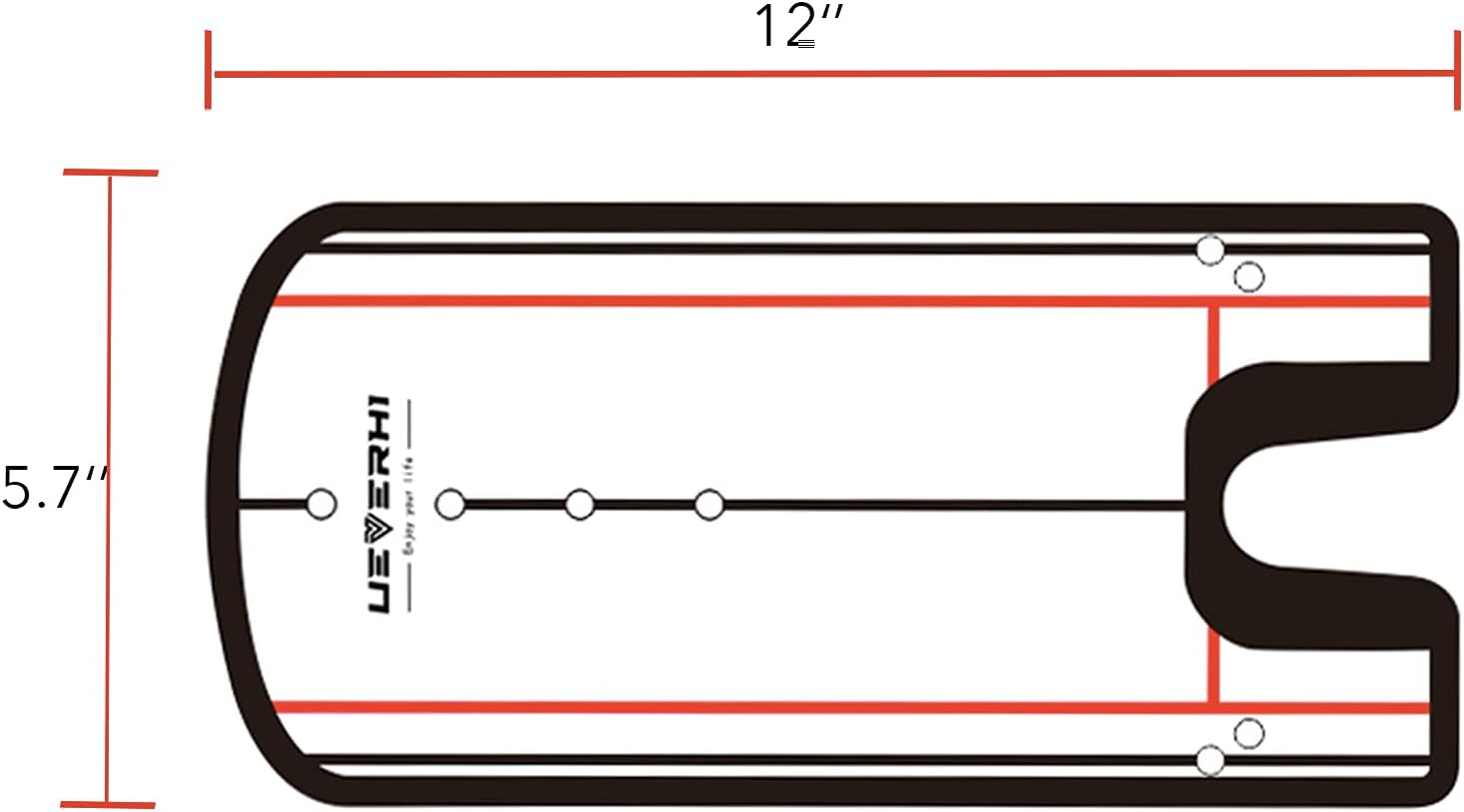 Golf Putting Alignment Mirror | Portable Golf Putting Training Aid Size 12”X6“ for Indoor and Outdoor Golf Practice : Sports & Outdoors