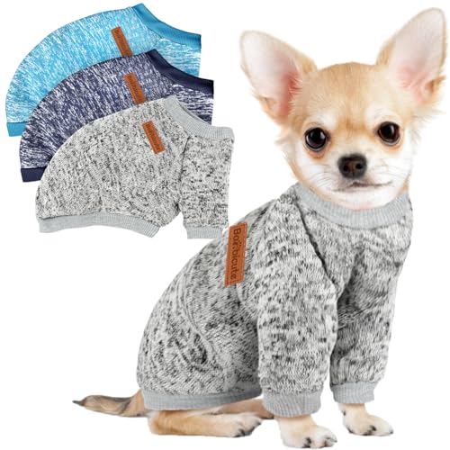 BAOBICUTE Dog Sweater 3-Pack