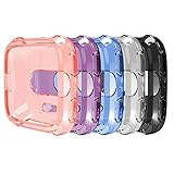 for Fitbit Versa Case PATROHOO Clear Soft TPU Protector Shock Proof and Shatter Resistant for Fitbit Versa Smart watchs.Pack of 5