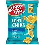 Enjoy Life Lentil Chips, Soy free, Nut free, Gluten free, Dairy free, Non GMO, Vegan, Sea Salt, 0.80 Ounce Bags (Pack of 24)