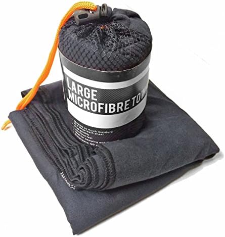 Large Absorbent Microfibre Towel ~ Ultra Compact & Lightweight ~ Fast Drying ~ Ideal for the Gym, Beach, Festivals, Travel, Camping, Swimming, Aerobics, Yoga & Sports (Regular 120 x 60 cm)