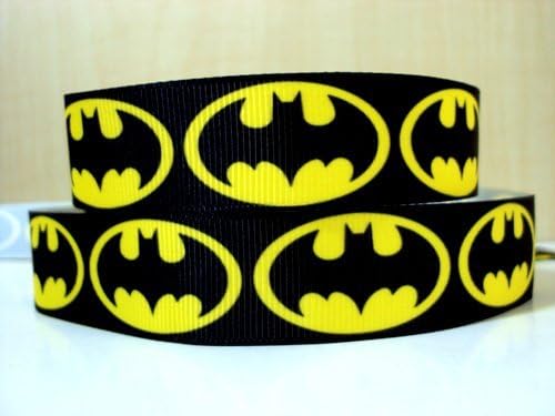 5 yards 7/8 NEW Batman Grosgrain Ribbon
