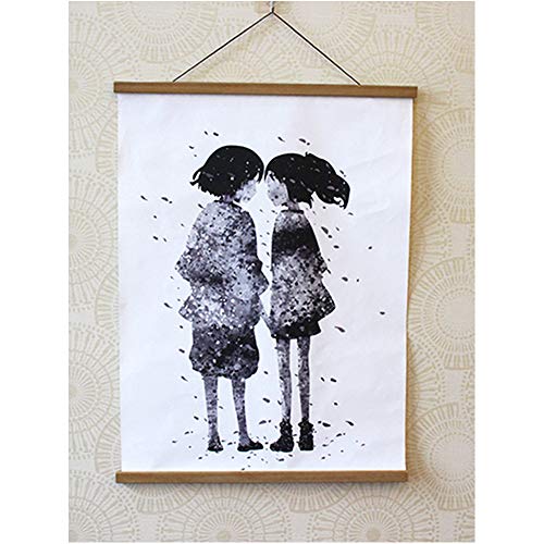 Miaowater 2 Pack Poster Frame,20x16 20x24 20x28 20x30 Magnetic Light Wood Wooden Frames Hanger for Photo Picture Art Canvas Print Artwork Wall Hanging Teak Wood 20''