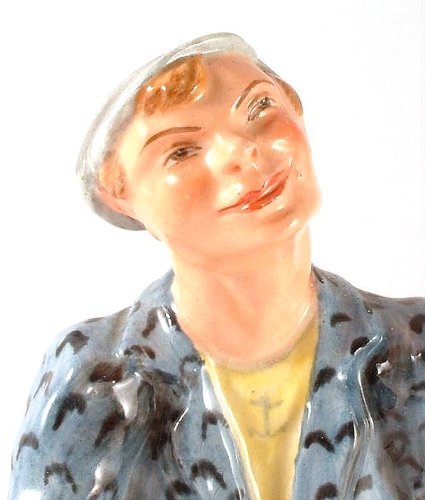 c1920 Wedgwood & Co seaman playing a concertina figure