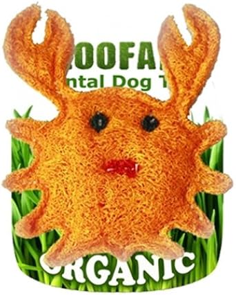 loofah dental dog toy